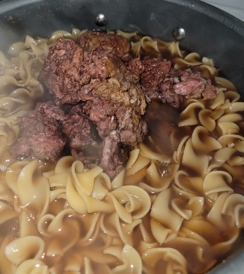 Easy Beef Noodles - The Four Acre Farm